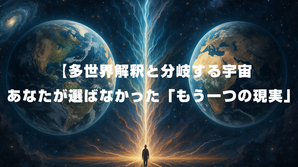 多世界解釈と分岐する宇宙──あなたが選ばなかった「もう一つの現実」