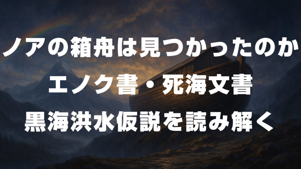 ノアの箱舟は見つかったのか：エノク書・死海文書・黒海洪水仮説を読み解く