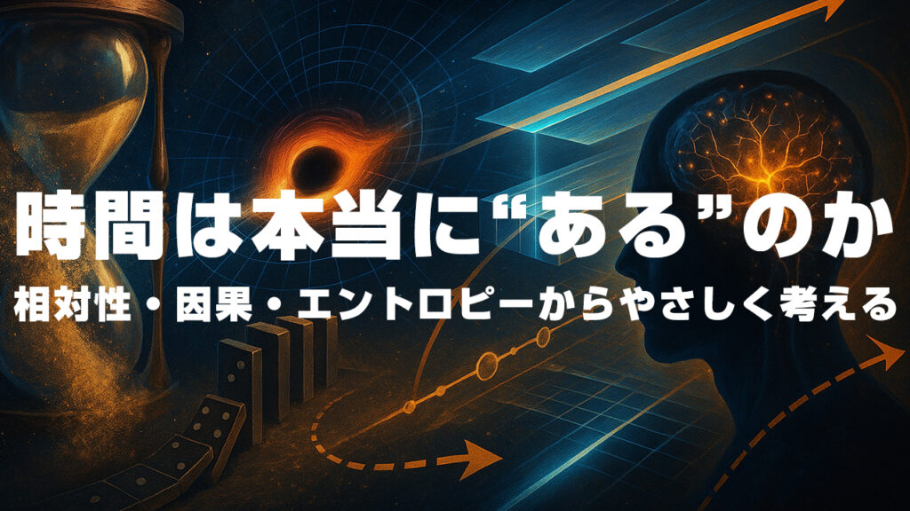 時間は本当に“ある”のか――相対性・因果・エントロピーからやさしく考える