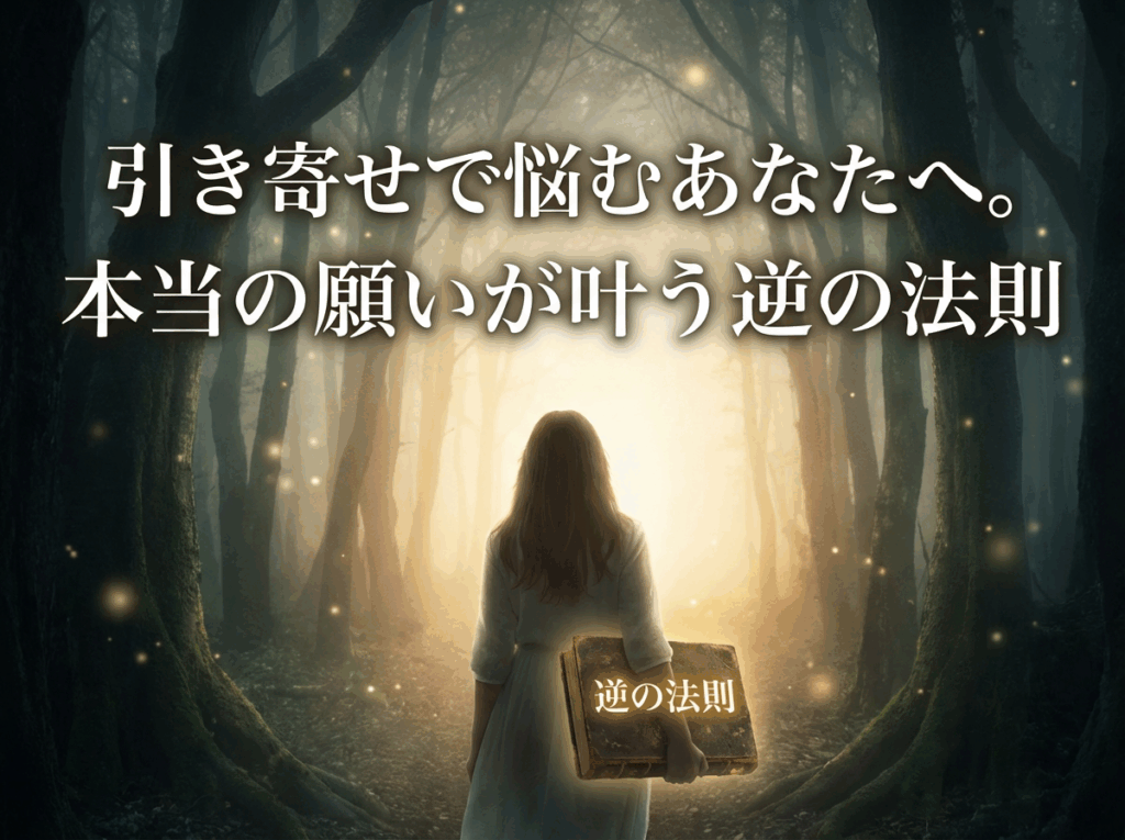 引き寄せで悩むあなたへ。本当の願いが叶う逆の法則