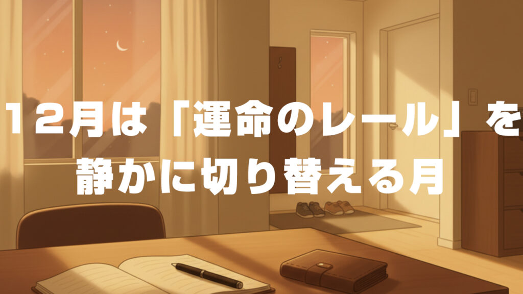 12月は「運命のレール」を静かに切り替える月