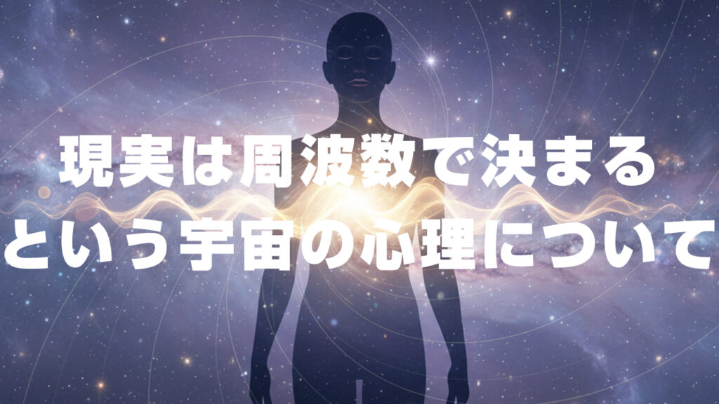 現実は周波数で決まるという宇宙の心理について