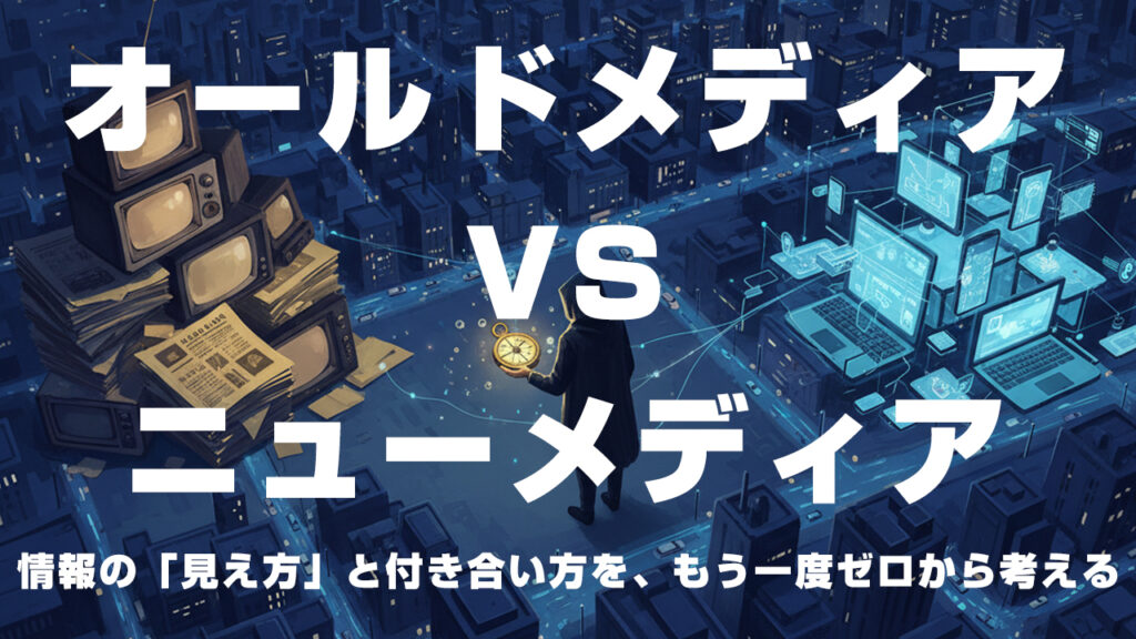 オールドメディア VS ニューメディア  情報の「見え方」と付き合い方を、もう一度ゼロから考える