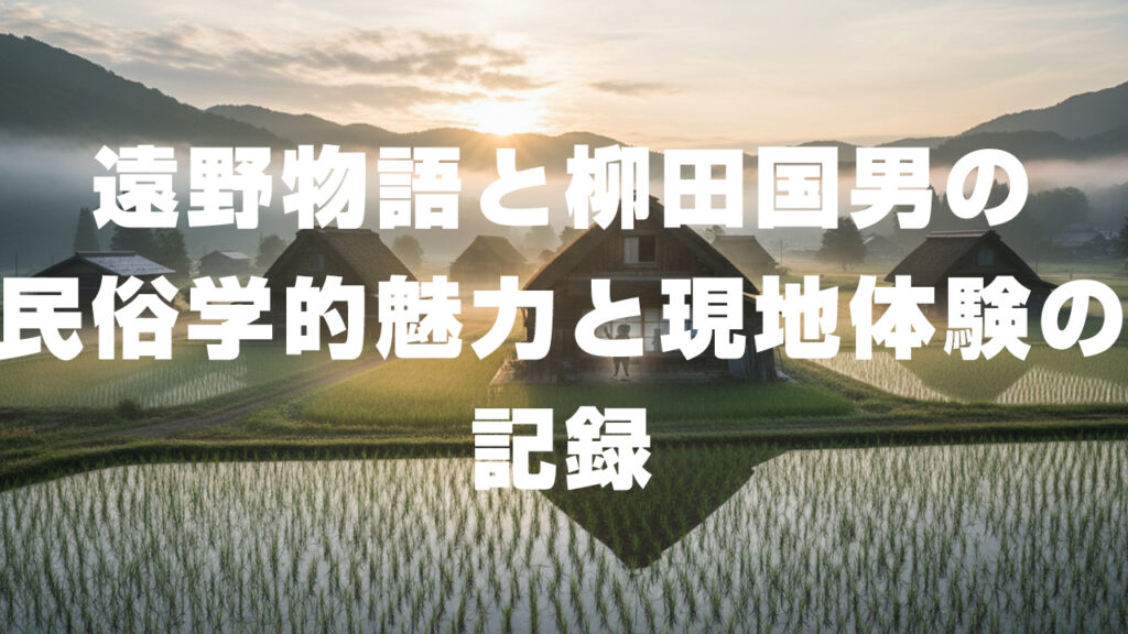 遠野物語と柳田国男の民俗学的魅力と現地体験の記録