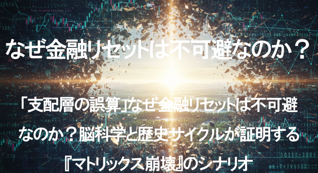 「支配層の誤算」なぜ金融リセットは不可避なのか？脳科学と歴史サイクルが証明する『マトリックス崩壊』のシナリオ